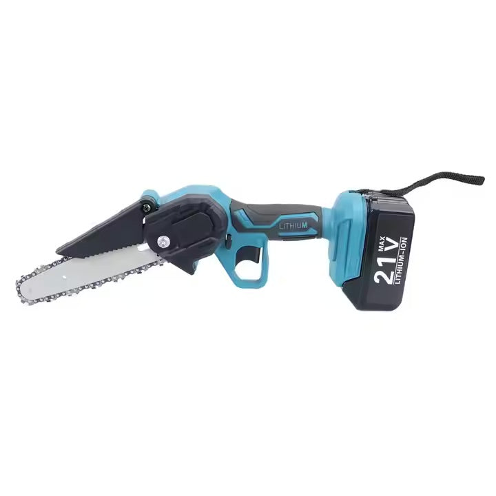 Single Hand Cordless Household Power Saw Woodworking Saw Electric Lithium Chainsaw Chain Saw