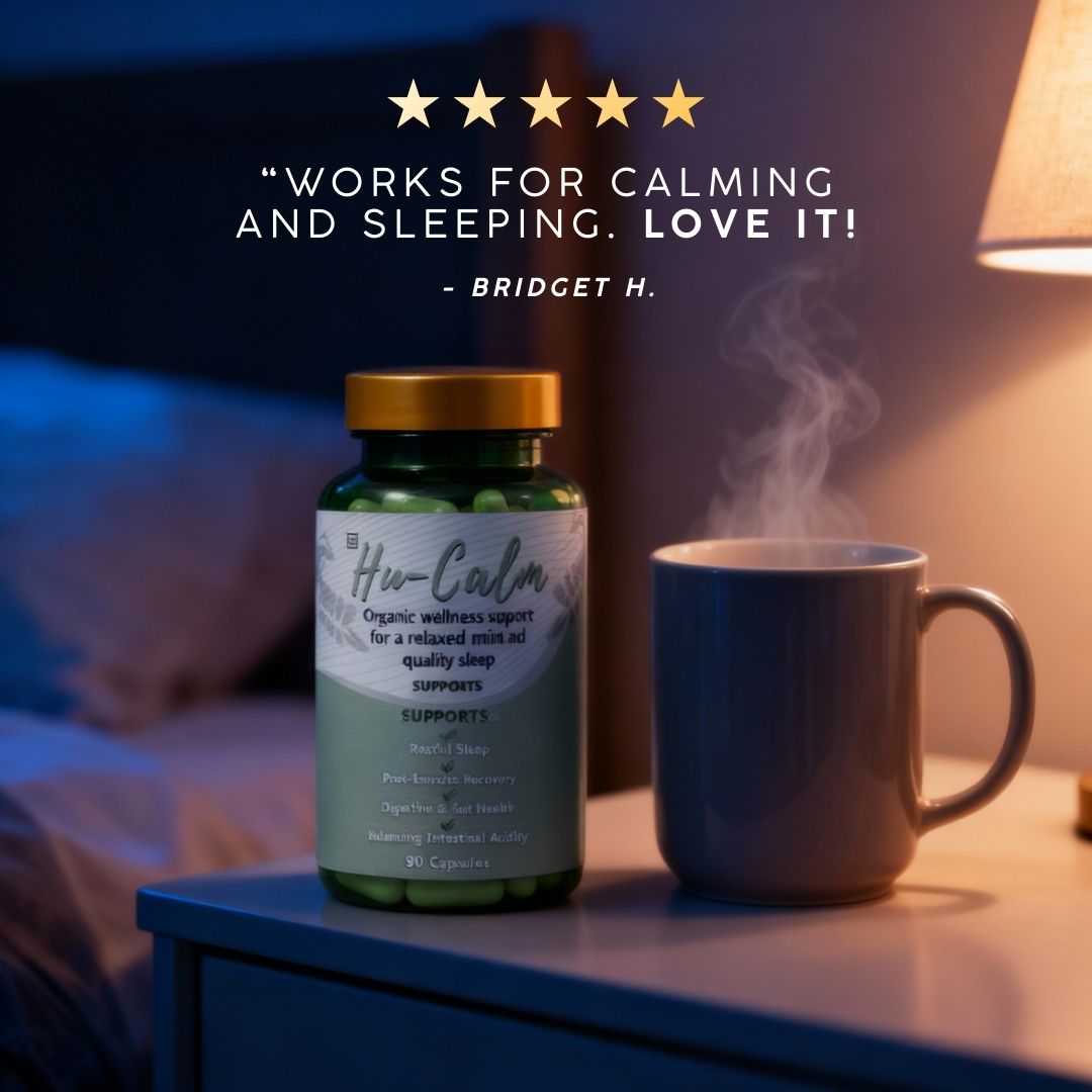 HuCalm | Daily Gut & Mind Support (Restful Sleep, Balanced Mood)
