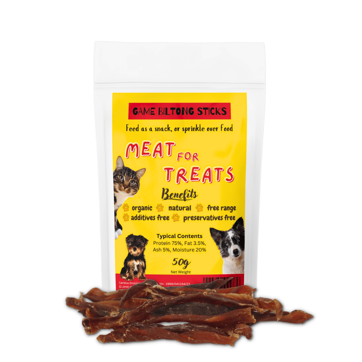 Game Biltong Sticks - Premium Pet Treat