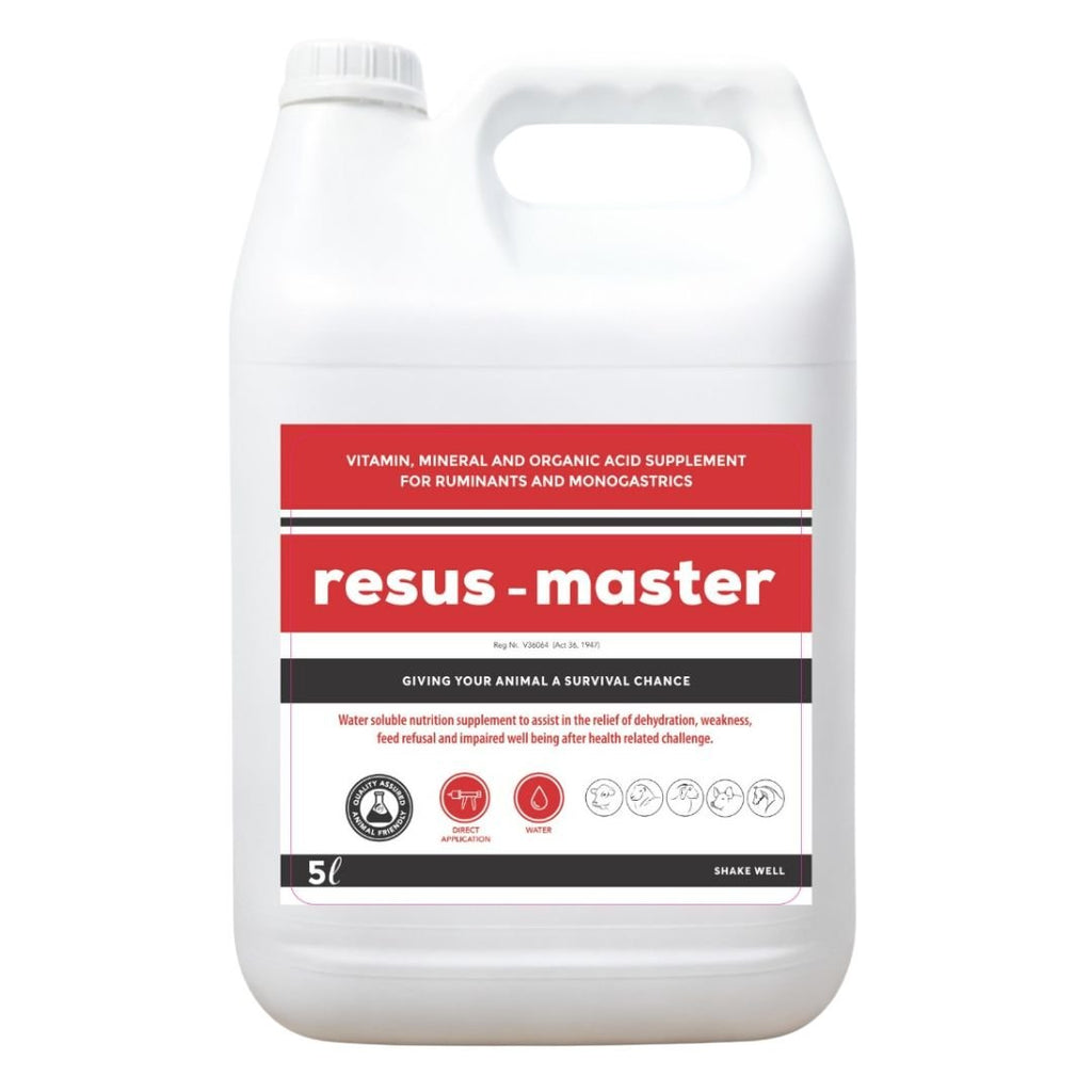 Resus-Master - Emergency Recovery, Vitality & Hydration Support for Livestock (5L)