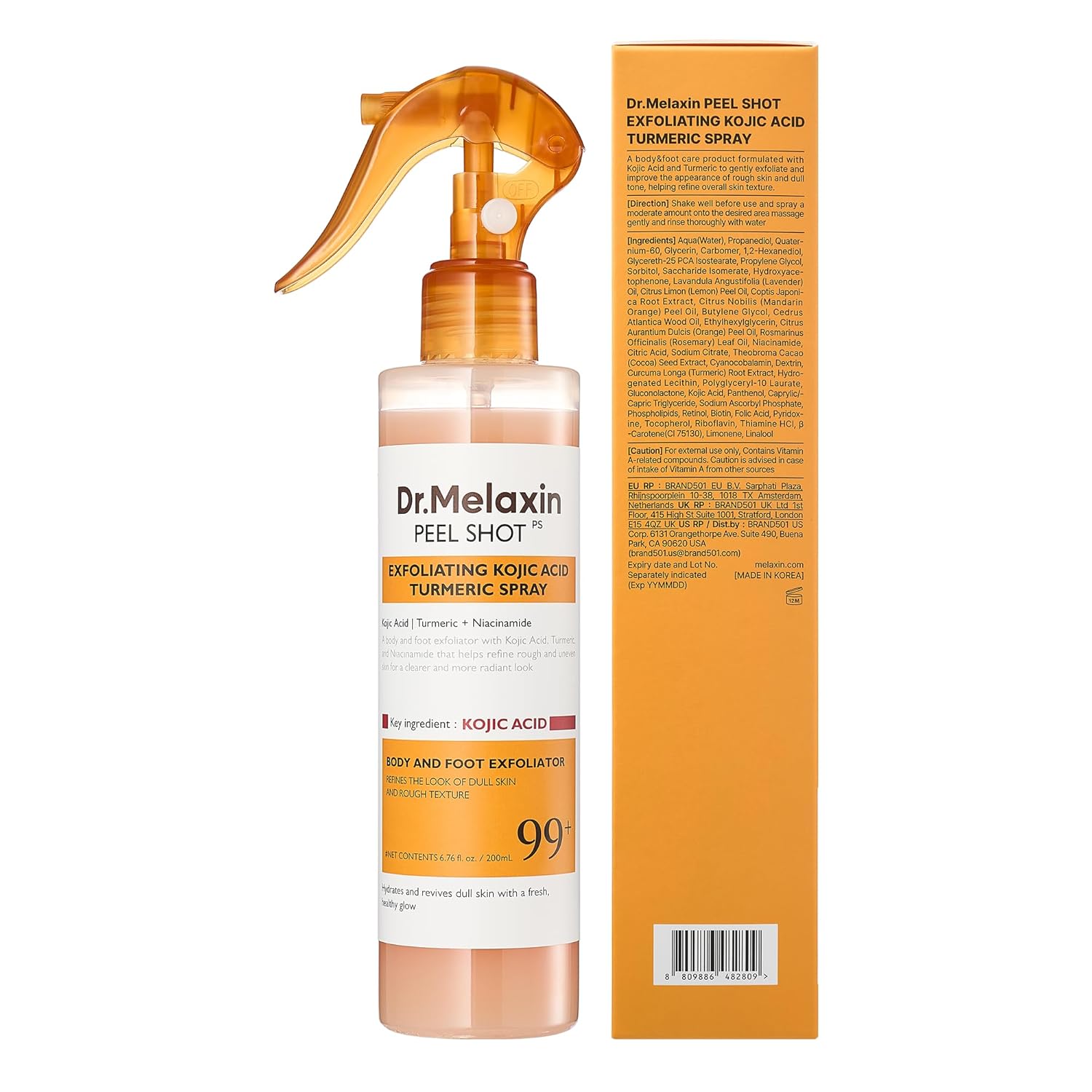 Dr. Melaxin BP Peelshot | 1-Minute Korean Brightening & Resurfacing Spray