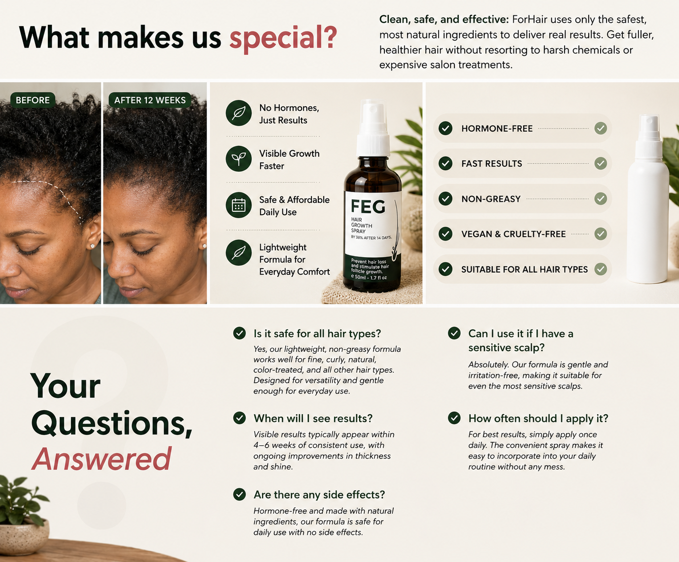 FEG - Hair Regrowth Spray