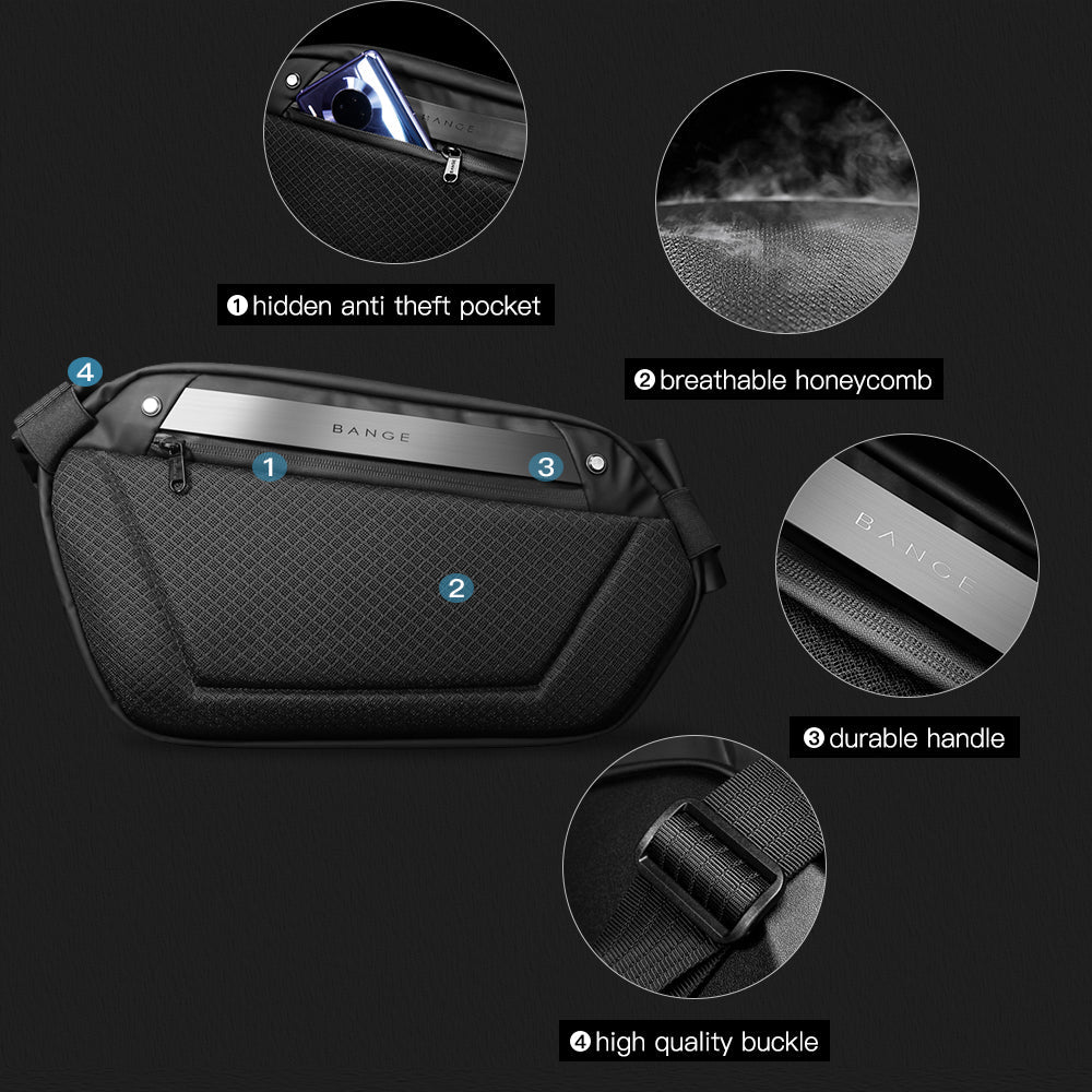 The Bange 7.0 Multifunctional Anti-Theft Crossbody Bag
