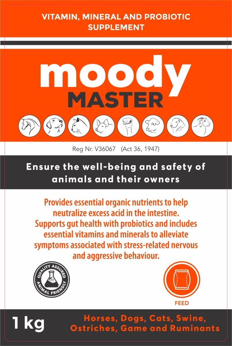 Moody Master (Natural Calmness, Focus & Gut Support for Horses) (1kg)