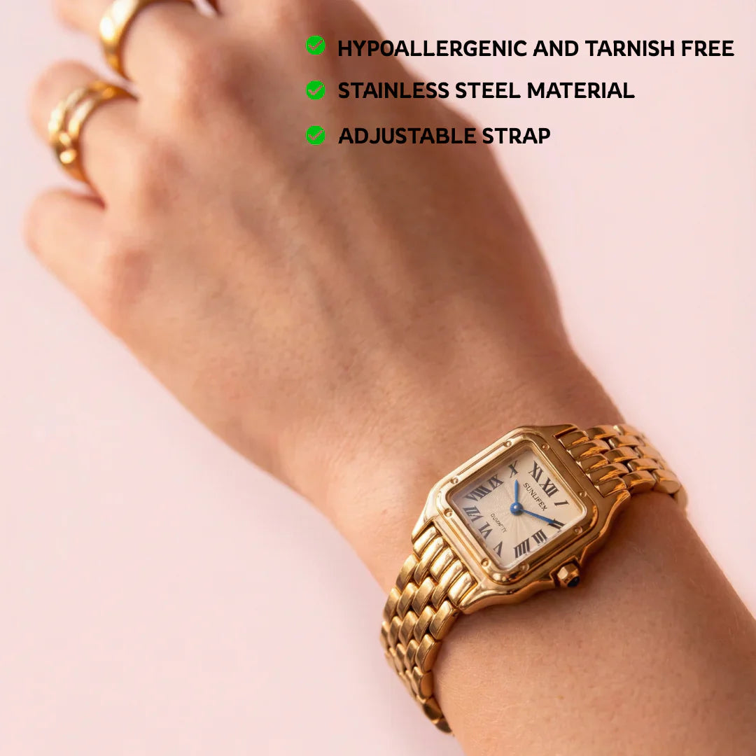 Old Money Classic Watch – 18K Gold Plated
