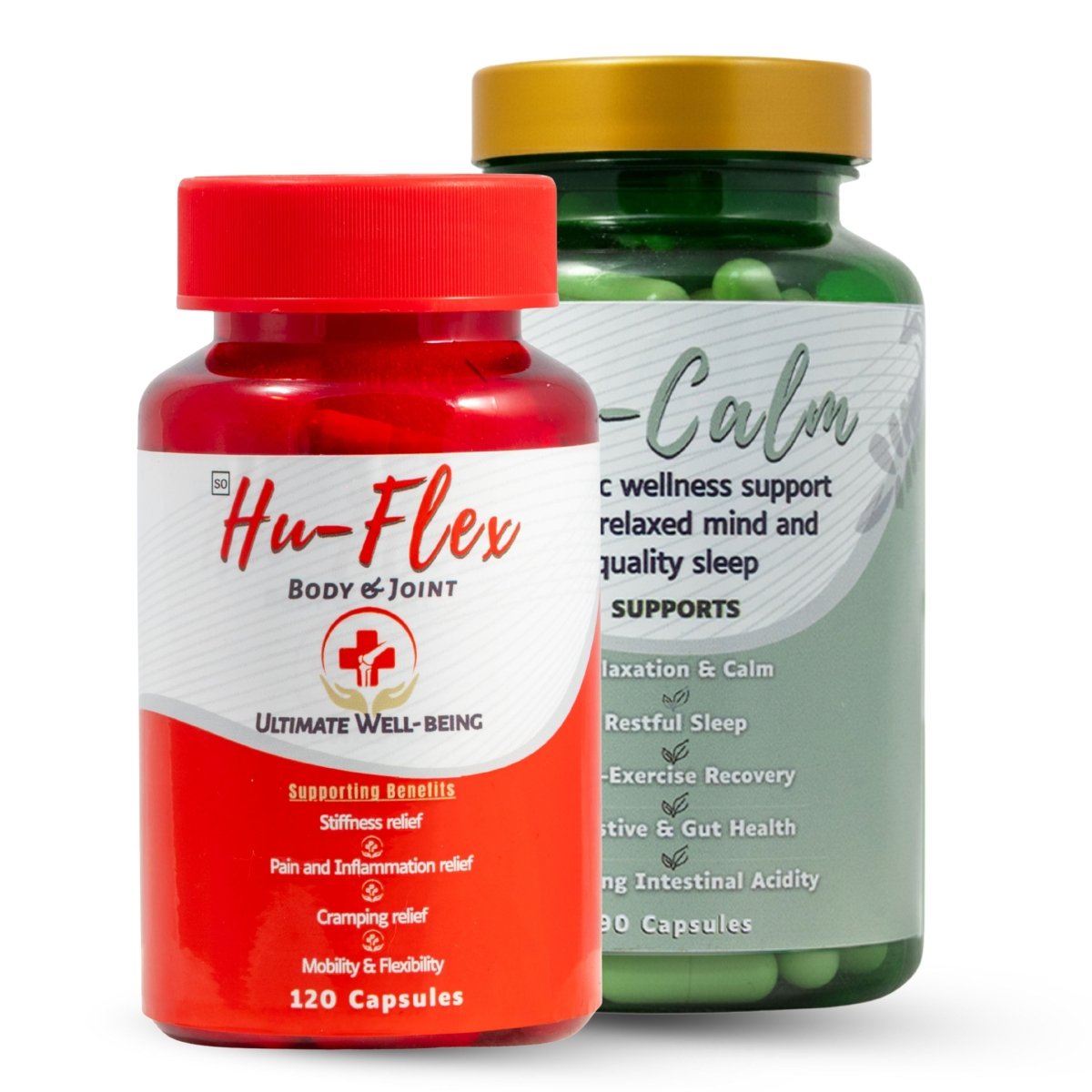 HuCalm & HuFlex – Ultimate Wellness Combo for Hu