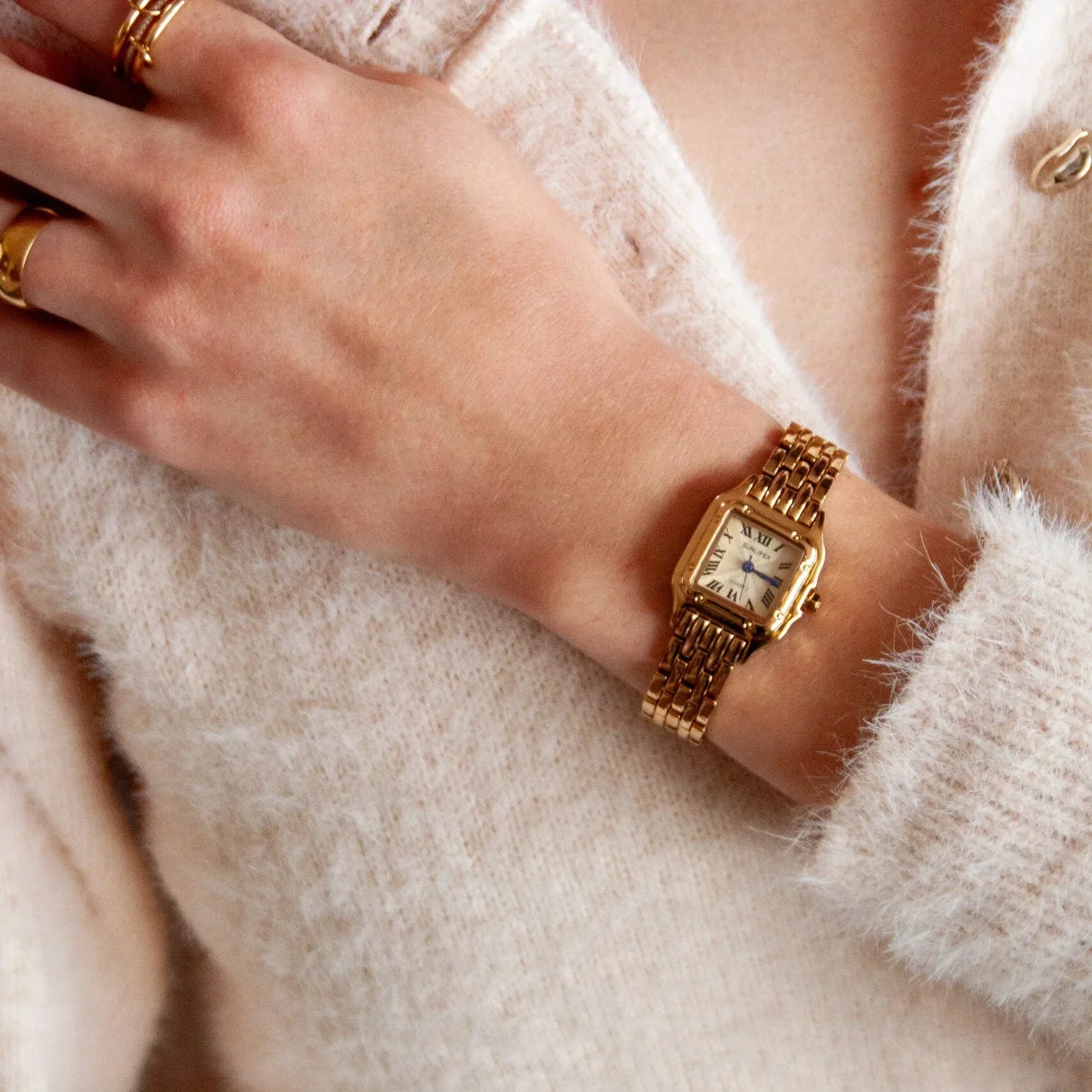 Old Money Classic Watch – 18K Gold Plated