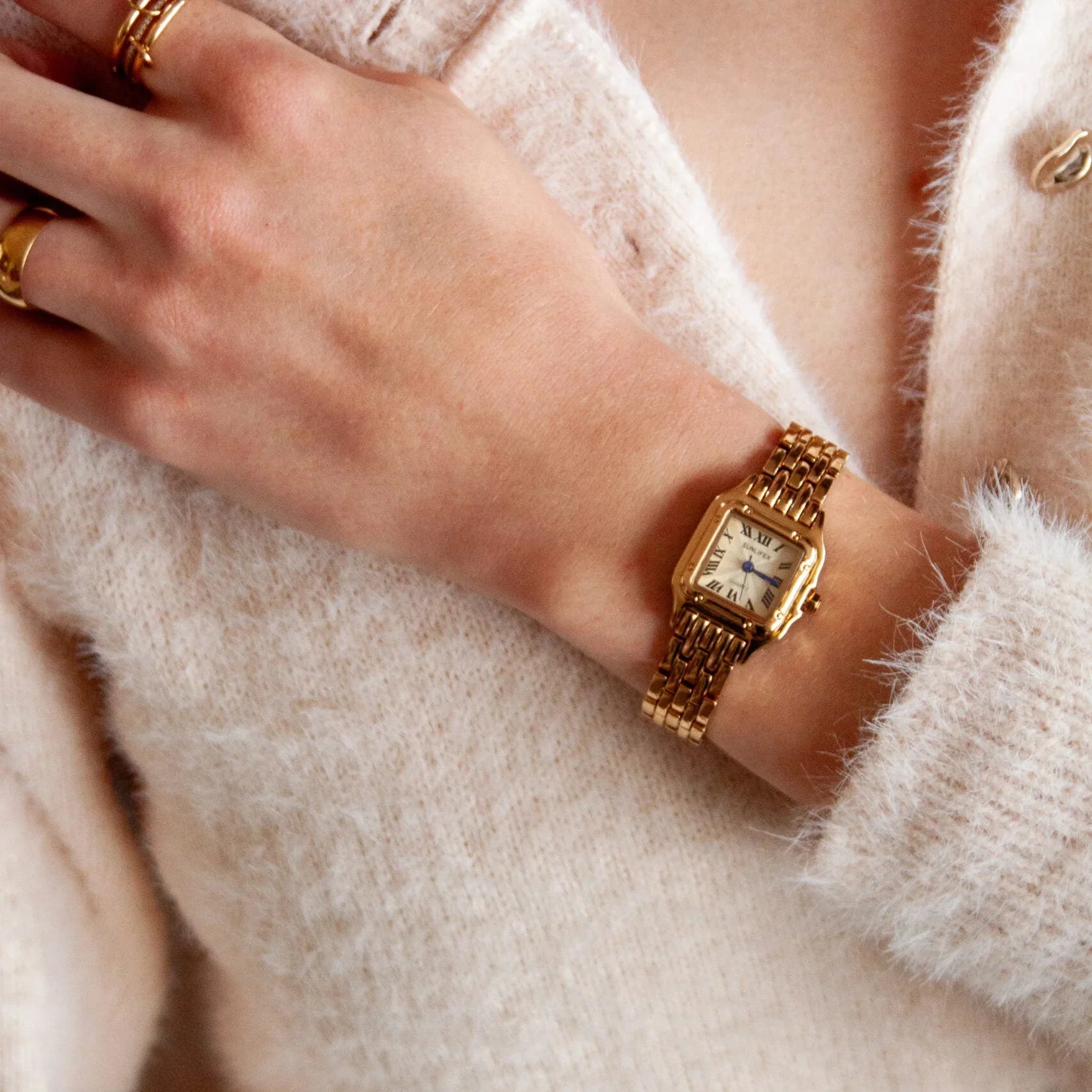 Old Money Classic Watch – 18K Gold Plated