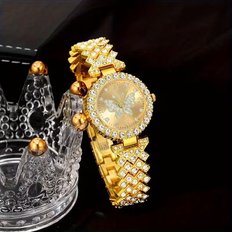 GraceAura Christian Bracelet Watch Jewelry Set