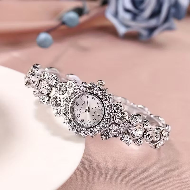Elegant Rhinestone Bracelet Watch Womens Style