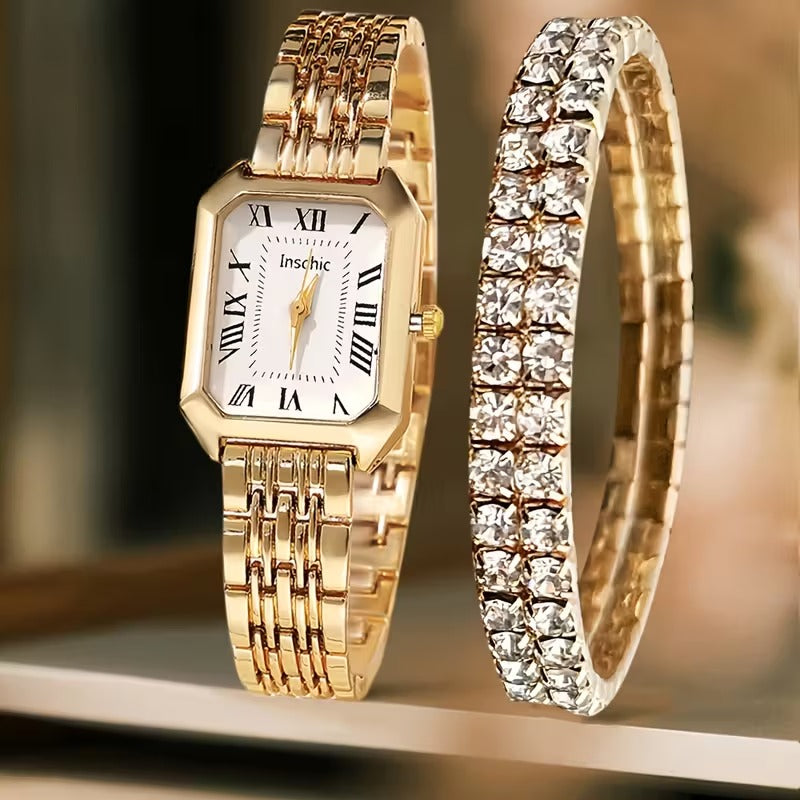 Old Money Watch Set Bracelet Vintage Quartz