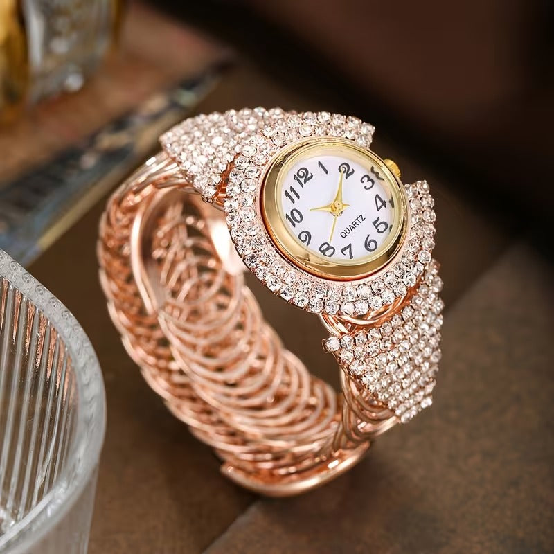 Aurelle Luxe Quartz Watch Timeless Elegance