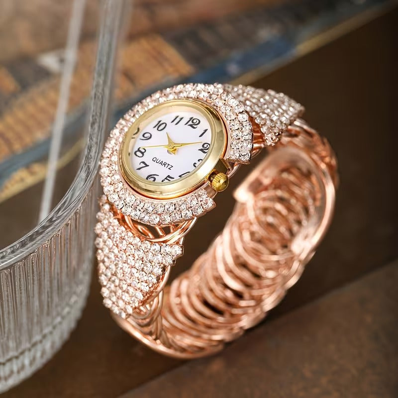 Aurelle Luxe Quartz Watch Timeless Elegance