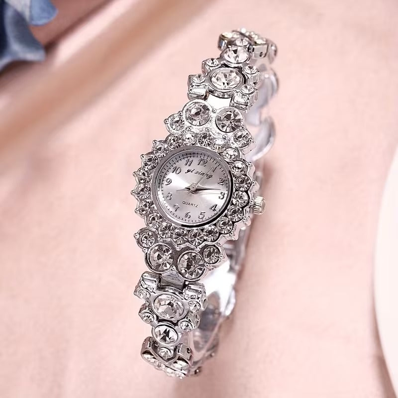 Elegant Rhinestone Bracelet Watch Womens Style
