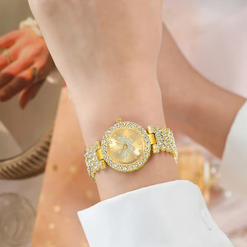 GraceAura Christian Bracelet Watch Jewelry Set