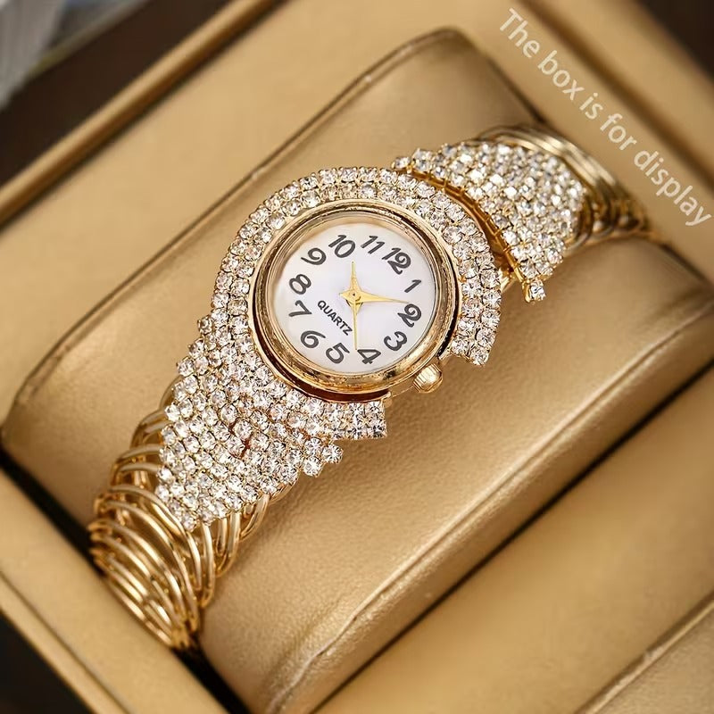 Aurelle Luxe Quartz Watch Timeless Elegance