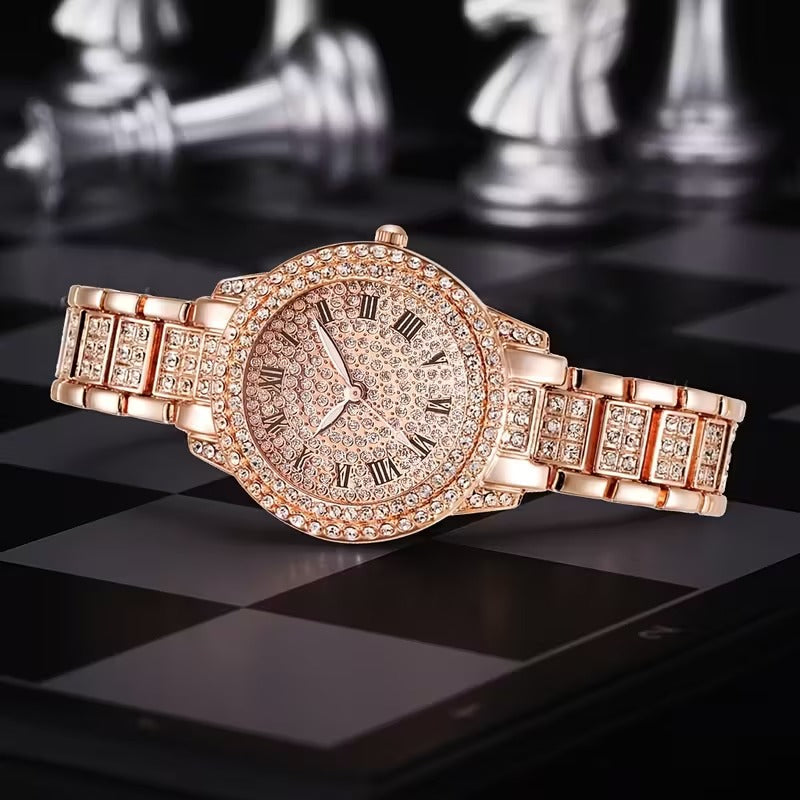 Luxury Encrusted Bracelet Watch For Womens