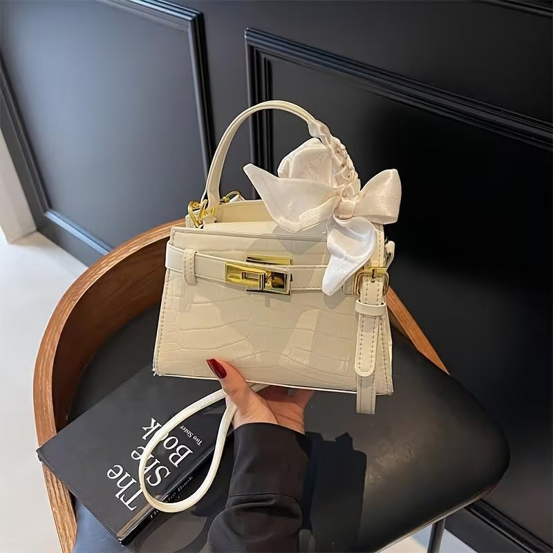 Luxury Womens Handbag Gold Lock Crossbody