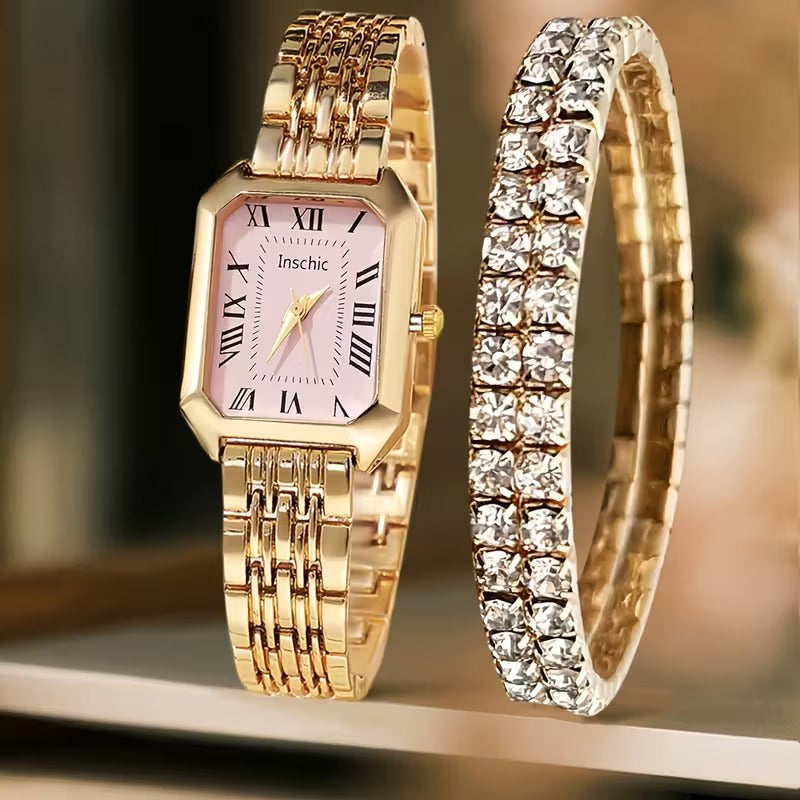 Old Money Watch Set Bracelet Vintage Quartz