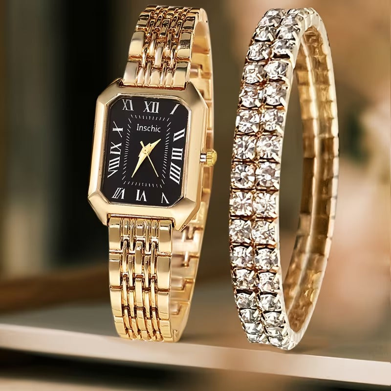 Old Money Watch Set Bracelet Vintage Quartz