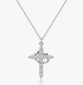 Crowned In Faith Cross Necklace Stainless